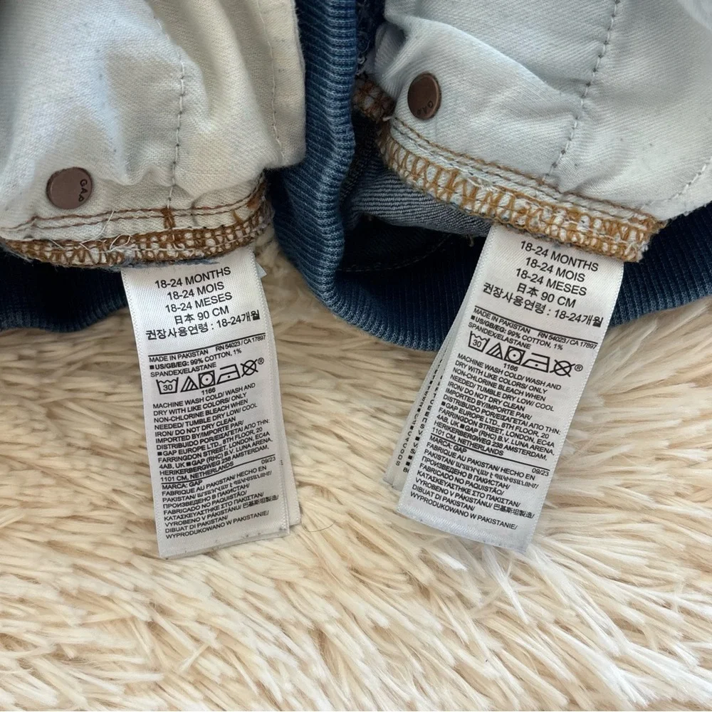Baby Gap Slim Pull on Jeans Bundle 18/24 months